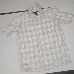 Calvin Klein Jeans Beige Plaid Casual Shirt